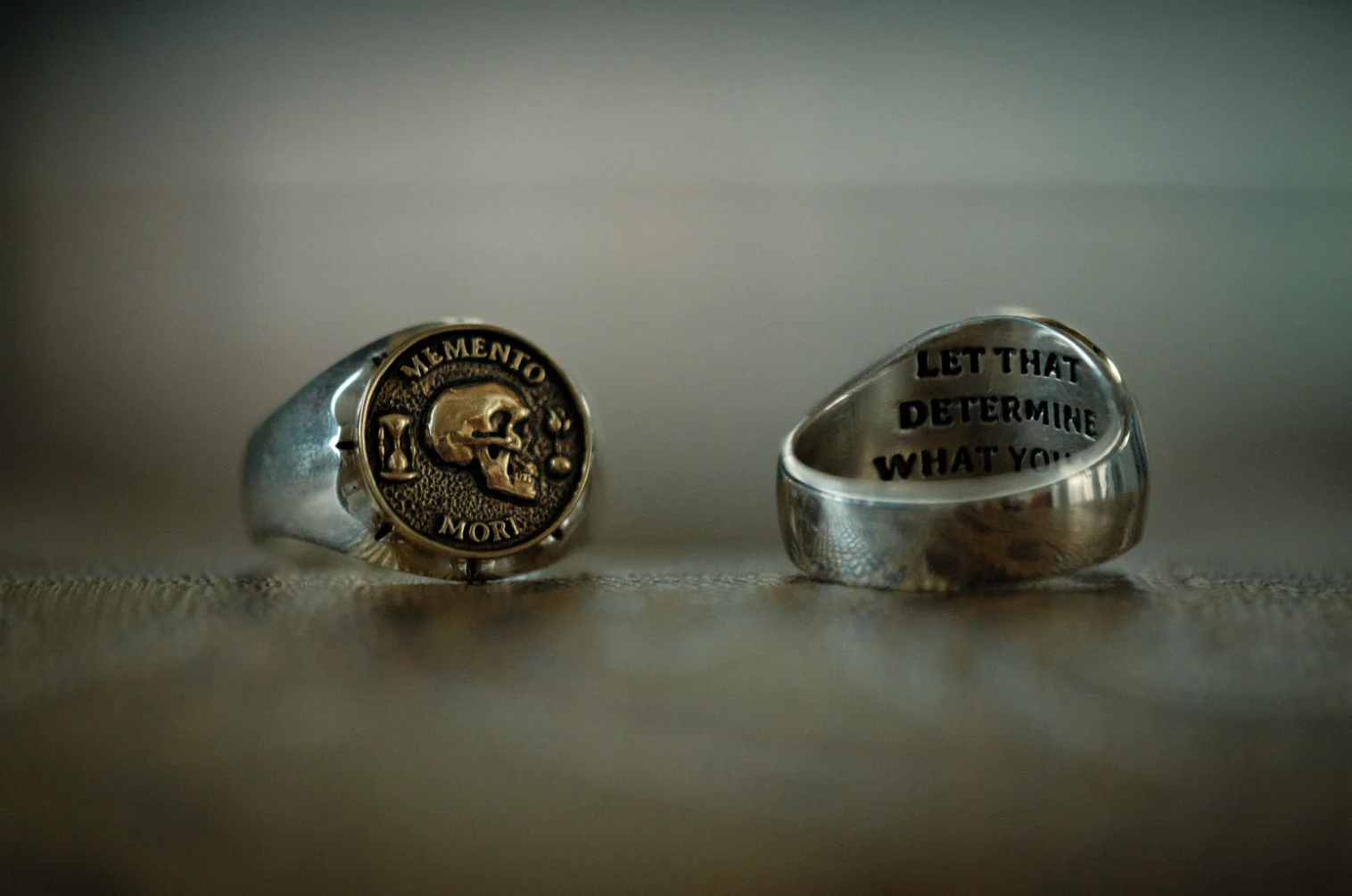 Memento Mori Premium Signet Ring - Image 6
